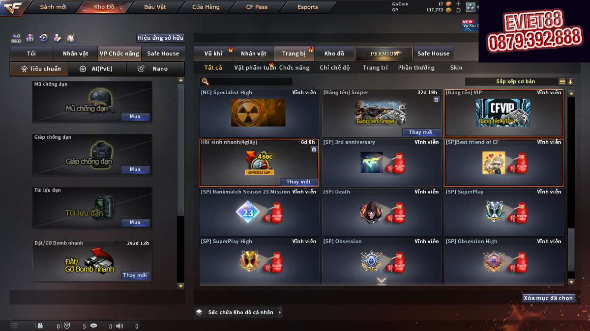 shop acc cf uy tin gia re